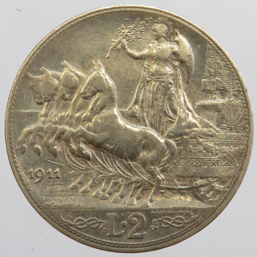 2 Lire 1911 quadriga (2)