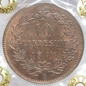Umberto I - 10 Centesimi 1893 BI