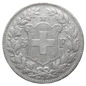 Svizzera - 5 Franchi 1889