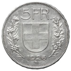 Svizzera - 5 franchi 1926