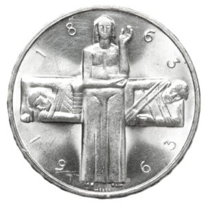 Svizzera - 5 Franchi 1963 Croce Rossa