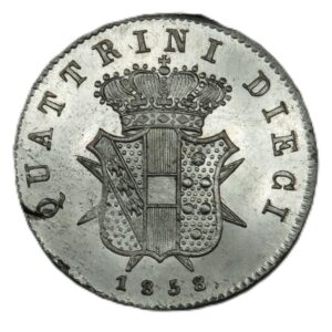 Firenze - Leopoldo II di Lorena - 10 Quattrini 1858