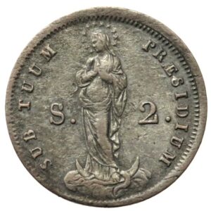 Genova - 2 soldi 1814 var. "Praesidium"