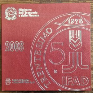 Repubblica Italiana - Divisionale 2008 con Argento 30° FAO