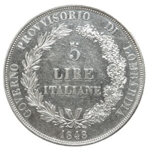 Milano - 5 Lire 1848