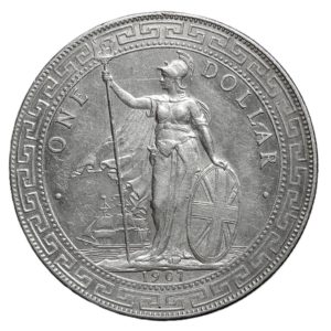 Regno Unito - Edoardo VII - Trade Dollar 1907 zecca Mumbay