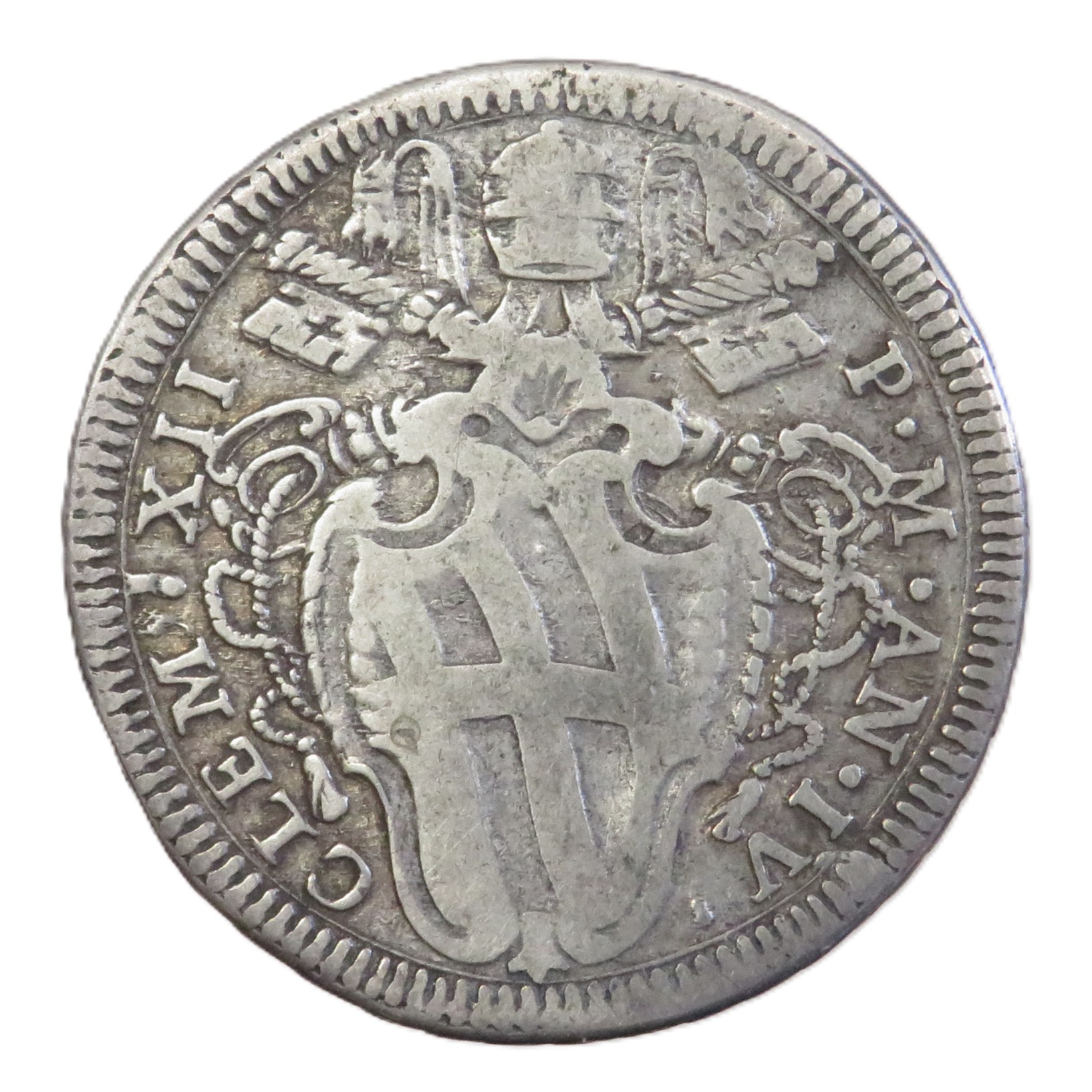 Clemente XII Testone an IV (1)
