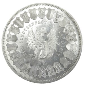 Svizzera - Basilea - Tiri Federali 5 Franchi 1879